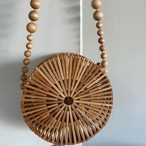 Cult Gaia wooden bag worn only once